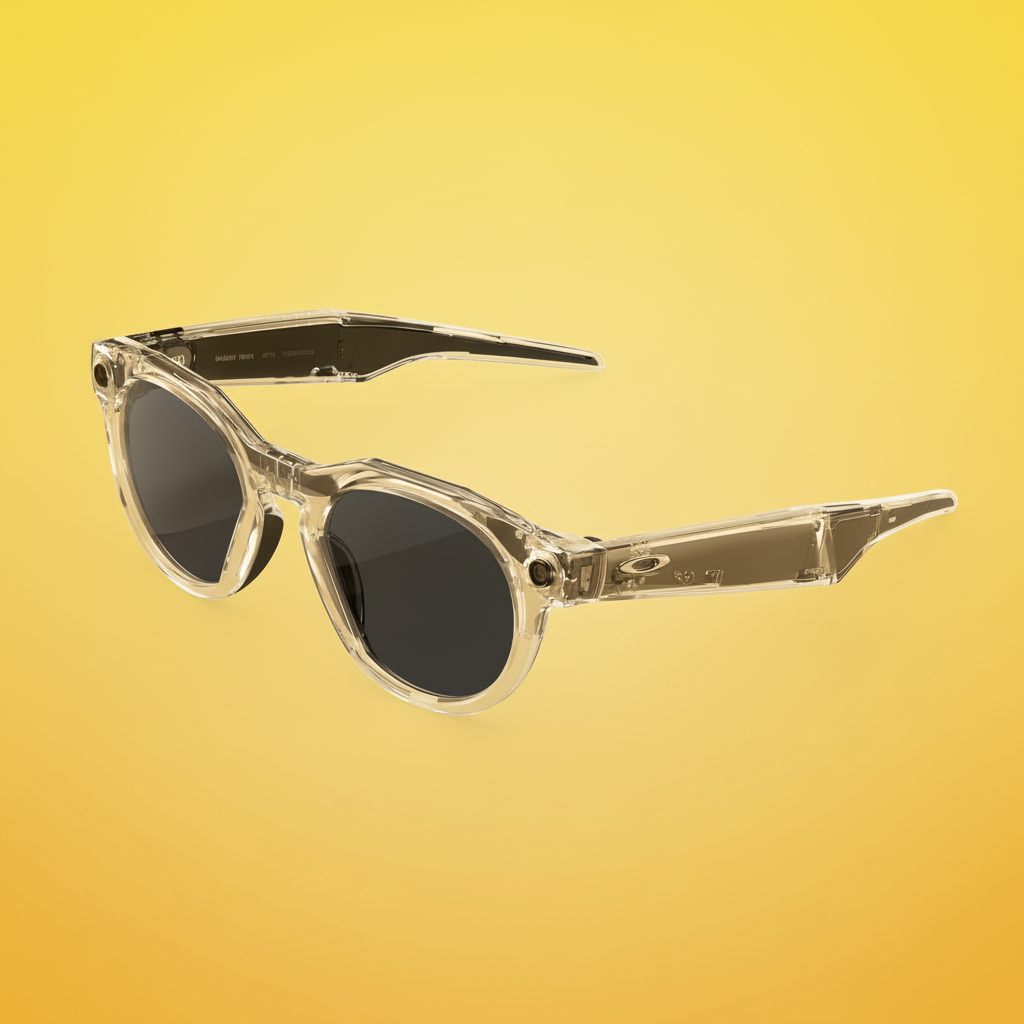 Oakley Meta HSTN Clear to Grey Transition Lenses on Clear Frame