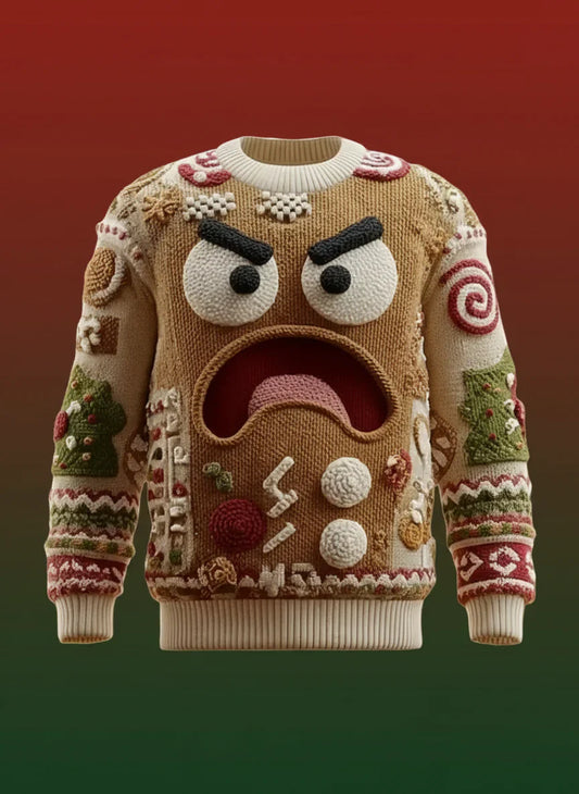 Oops, I Crumbled! Women’s Ugly Gingerbread Xmas Sweater
