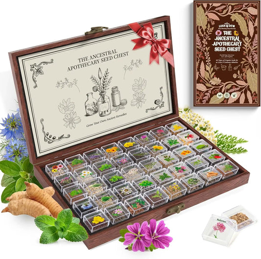 Unlock the Healing Powers of Nature with the Apothecary 40 Variety Medicinal Herb Seed Chest