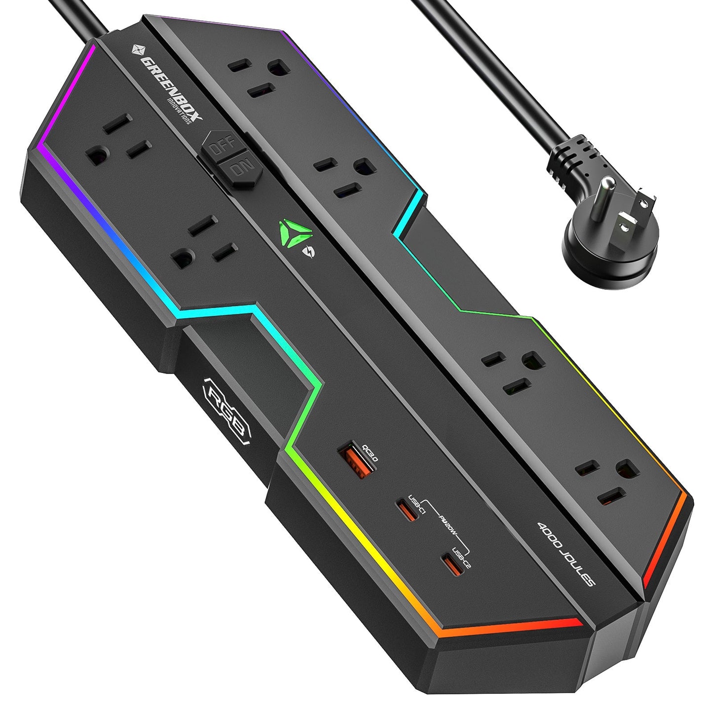 4000J Gaming Power Strip Surge Protector