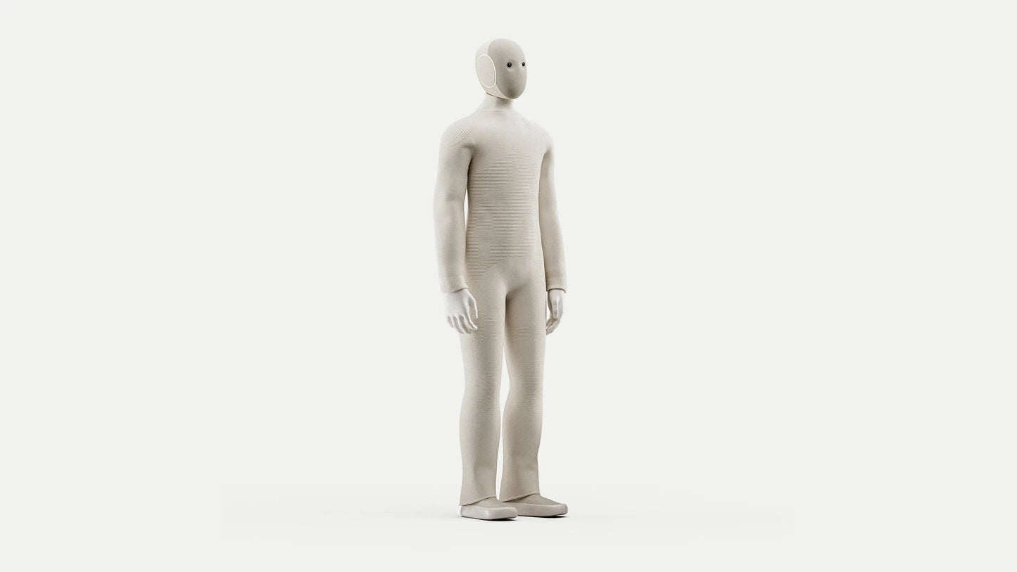 White Neo Home robot figure on a white background