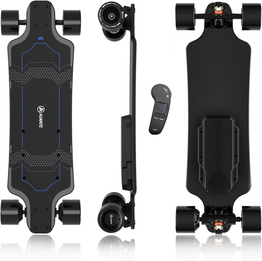 ASKATE A1 Electric Skateboard with Remote Beginner Longboard Up to 17 Mile Range