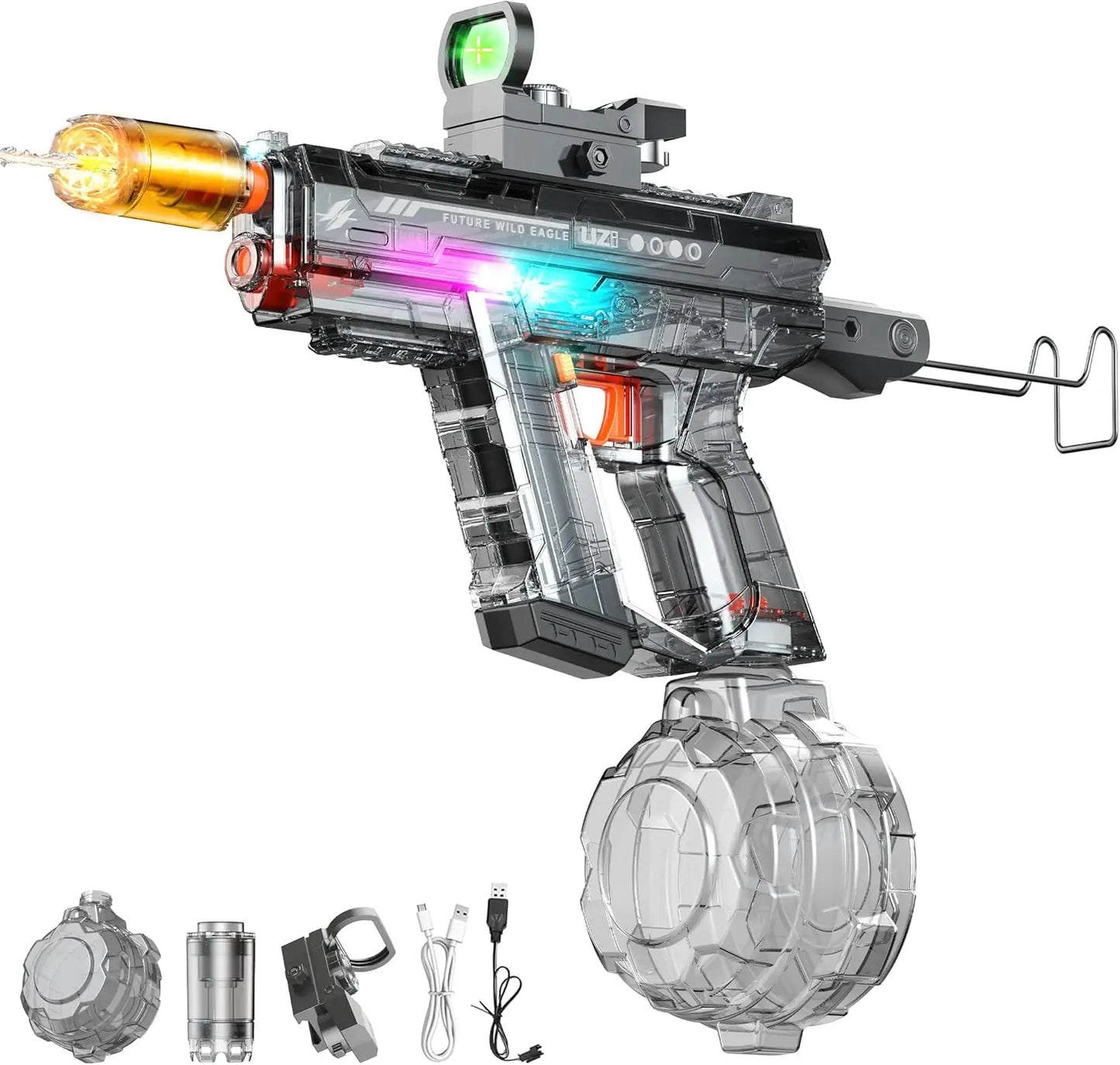 Automatic Electric Water Gun with LED Light Up Nozzle