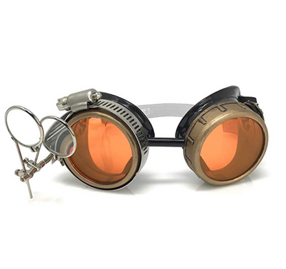 Steampunk Goggles with Magnifying Loupes