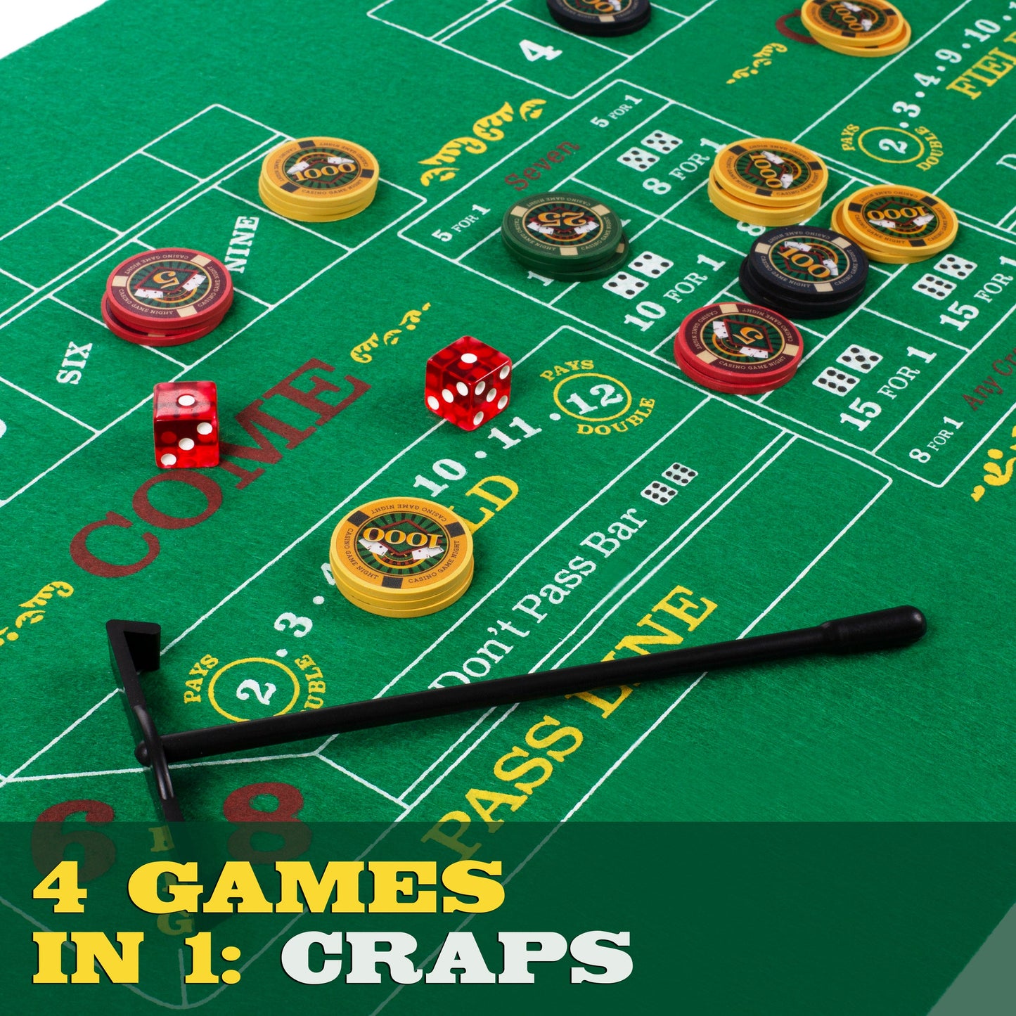 Casino Game Night: 4 Games in 1