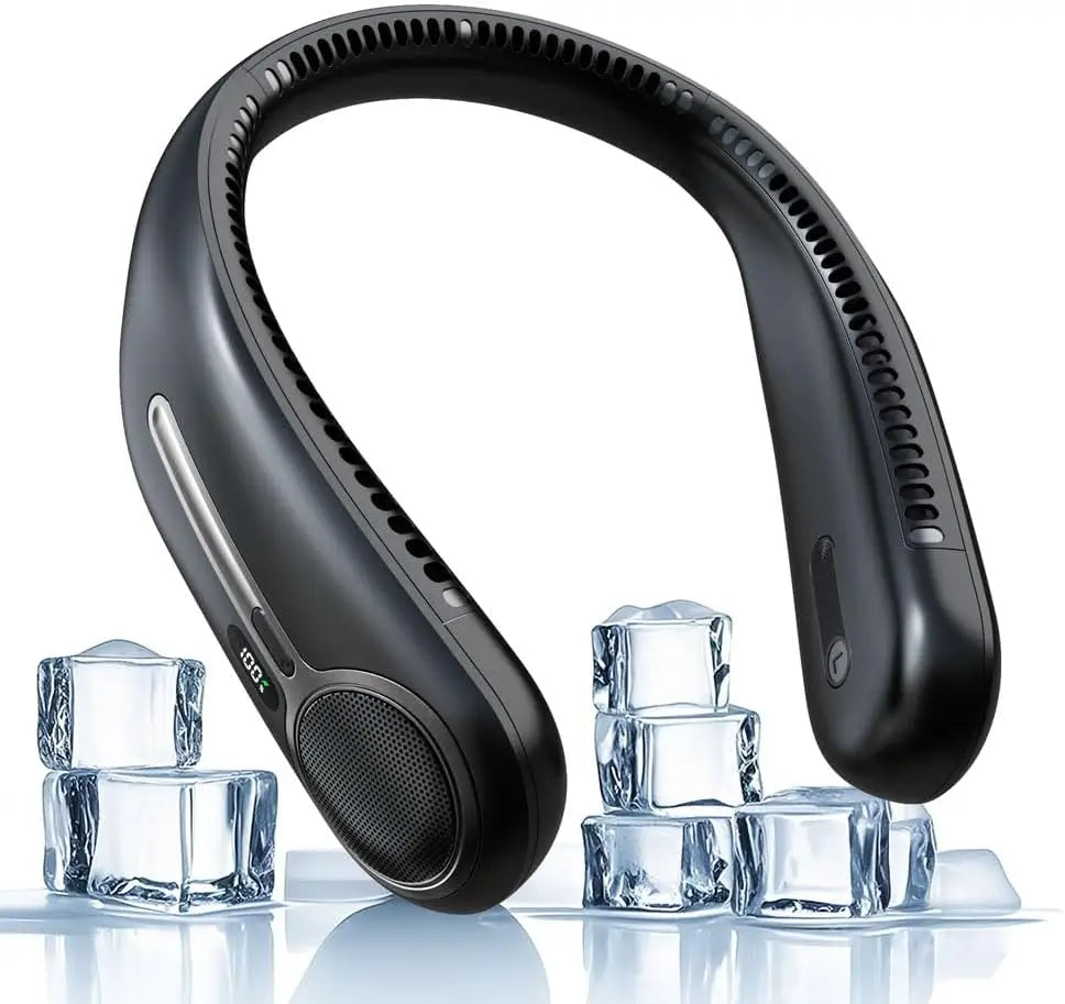 Portable Neck Fan with LED Display