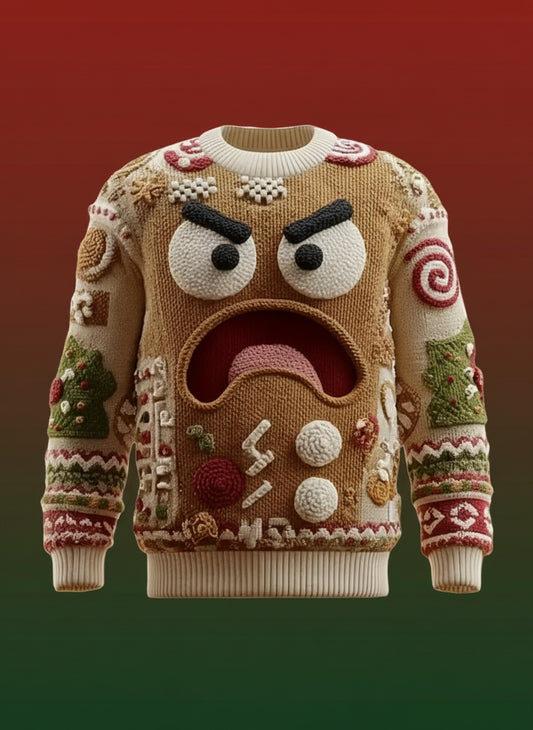 Oops, I Crumbled! Women’s Ugly Gingerbread Xmas Sweater