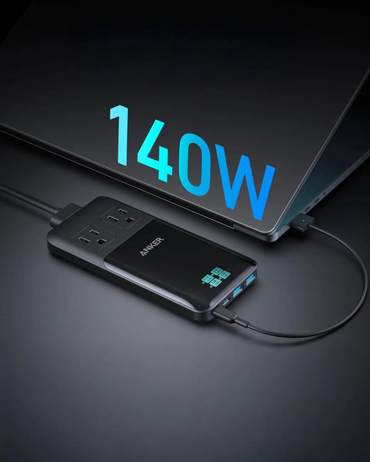 Anker Prime 6-in-1 USB C Charging Station, 140W Compact Power Strip