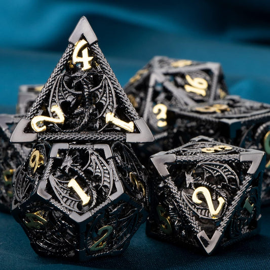 Hollow DND Metal Dice Set