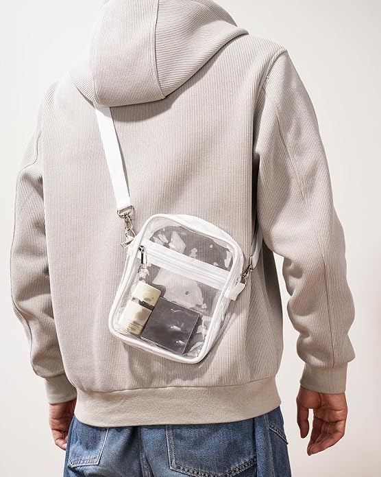 Clear Crossbody Purse with Adjustable Strap