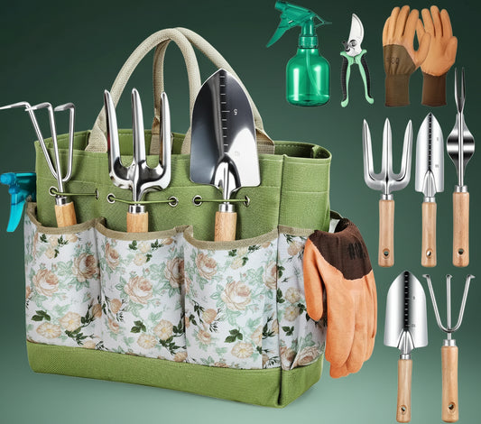 9-Piece Heavy Duty Garden Hand Tools