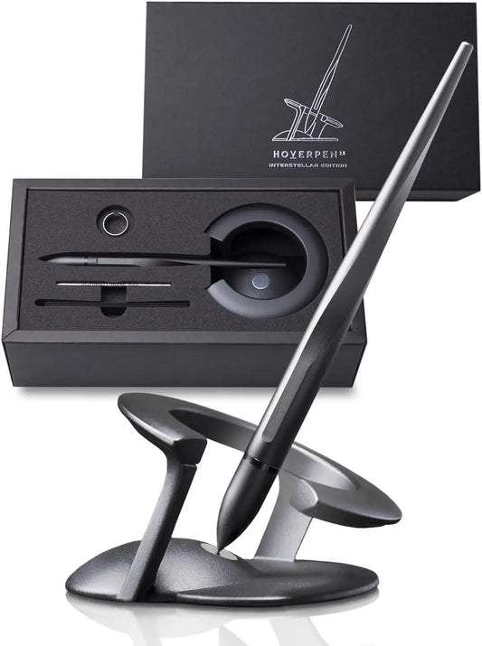 Hoverpen Interstellar Space Black Floating Magnetic Ballpoint Pen