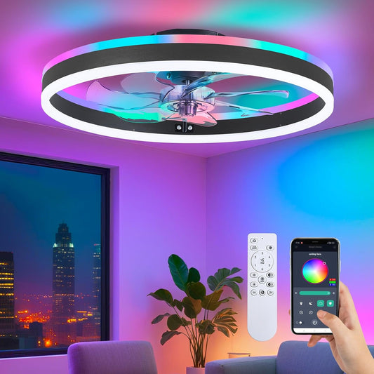 RGB 20" Ceiling Fan with Light