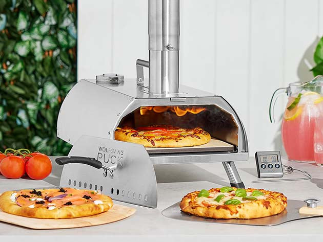 Wolfgang Puck Portable Stainless Steel Outdoor Pizza Oven
